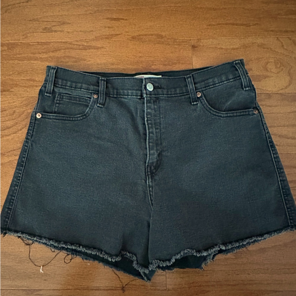 Black Denim Women's Shorts